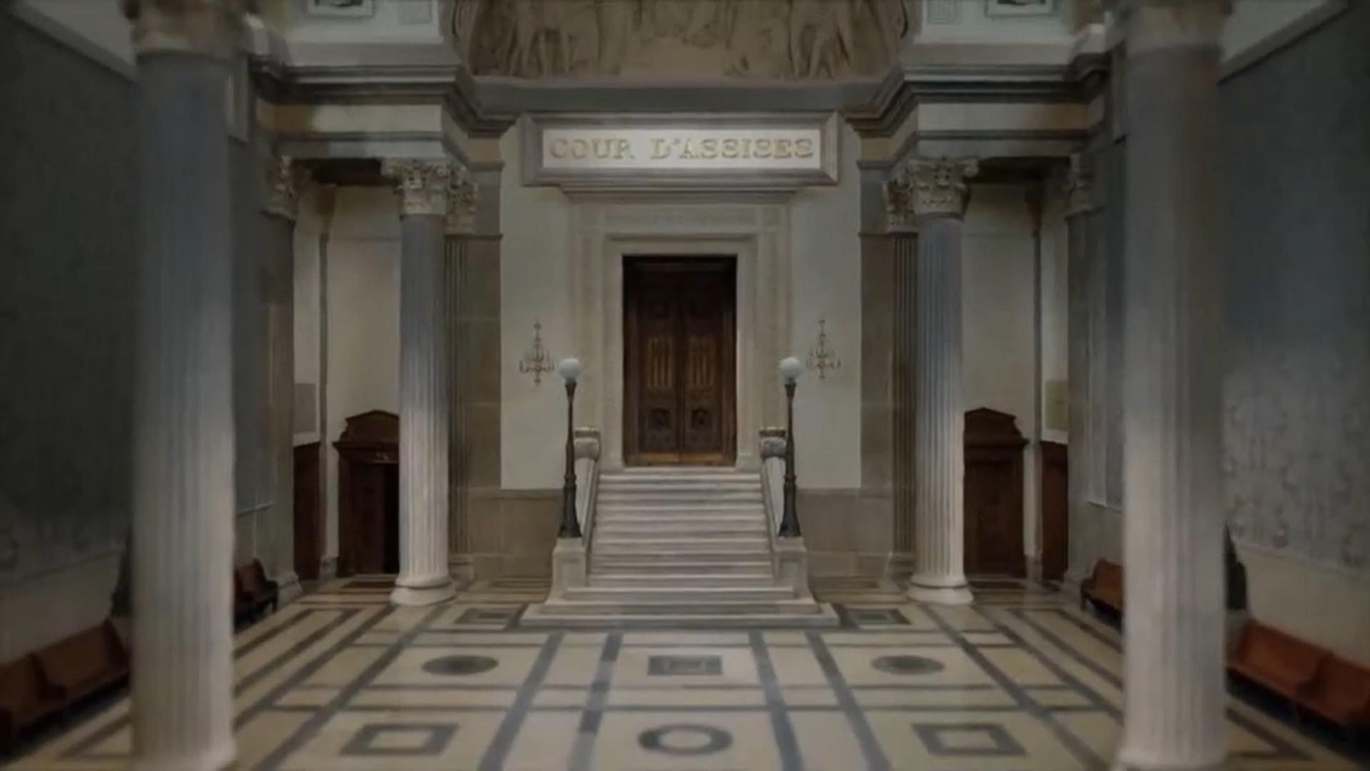 Scan 3D de la cour d'assises de Lyon Documentaire Procès Klauz Barbie